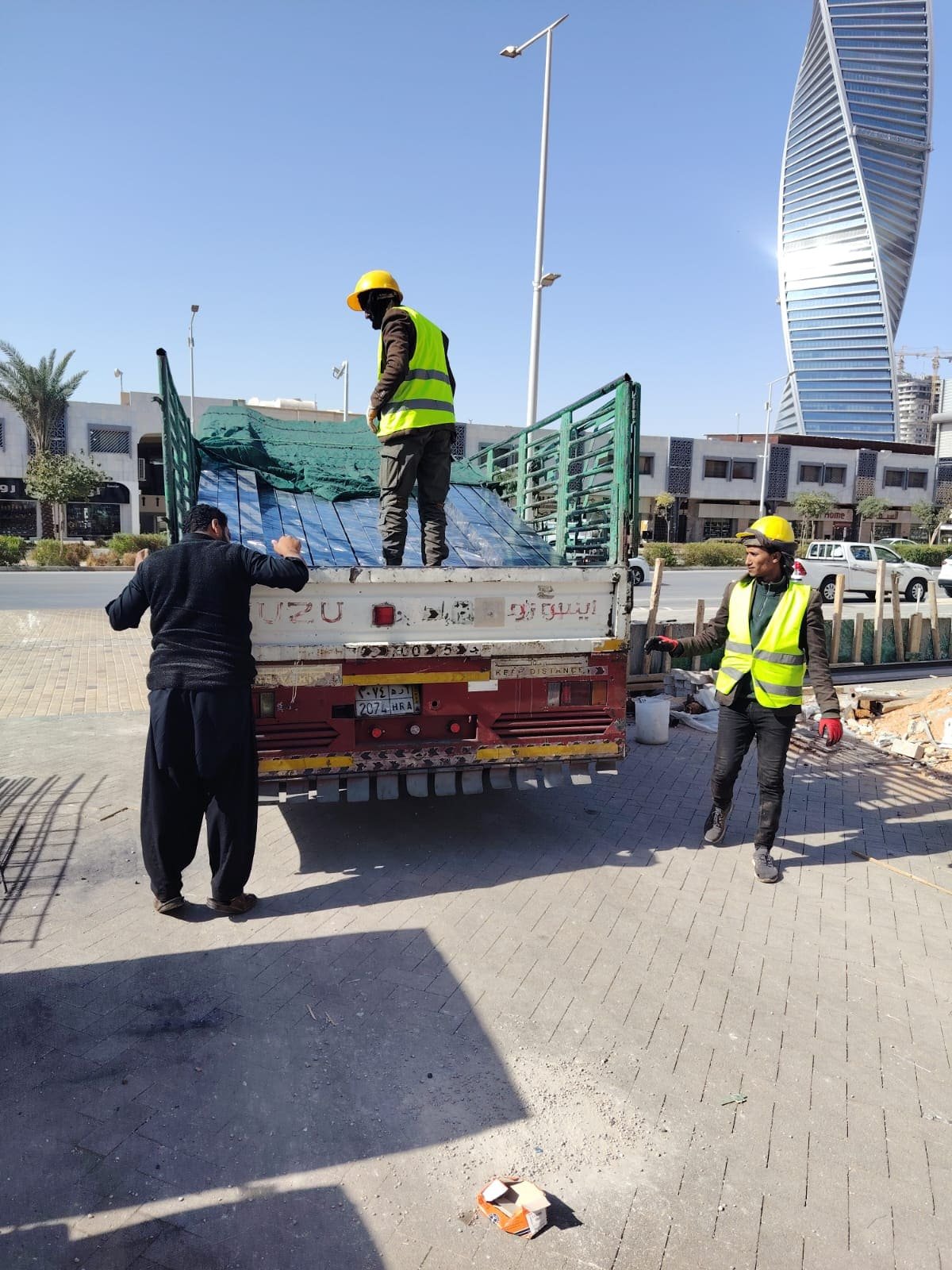 مظلات خيزران حي الملقا بالرياض