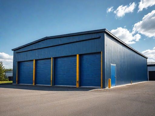 تركيب مستودعات حديد حديثة بتصميم قوي ومساحات واسعة