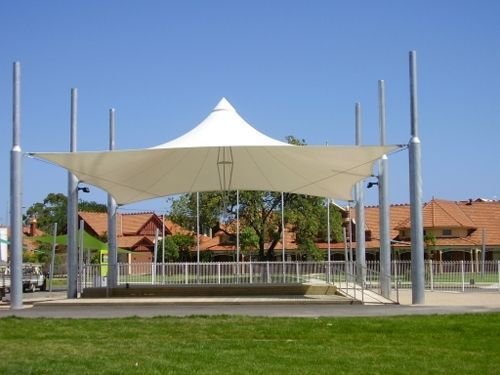 مظلات حدائق قماش PVC مقاومة لأشعة الشمس والمطر