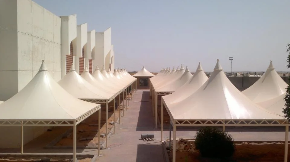 مظلات قماش PVC عازلة للشمس في حي الورود 